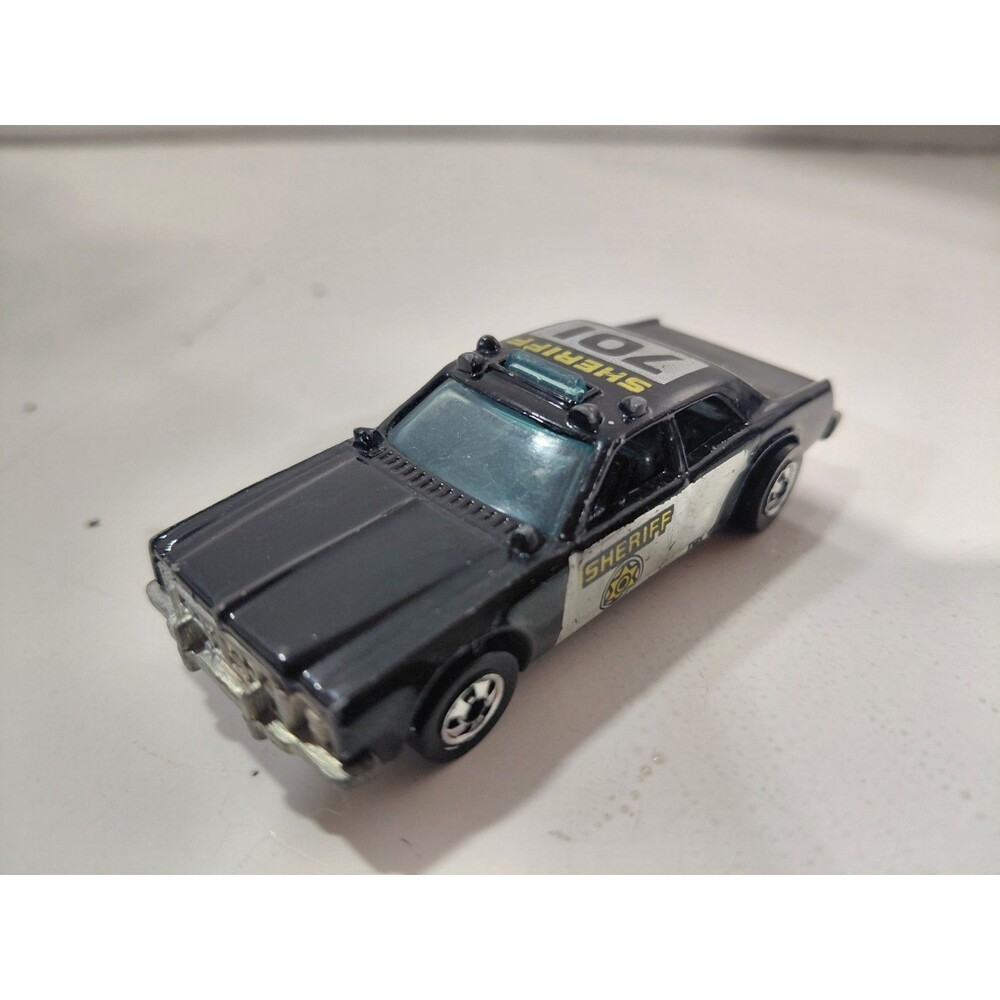 Hot Wheels 1:64 Die Cast Black Wall 1982 Malaysia 701 Sherriff's Car Police Car